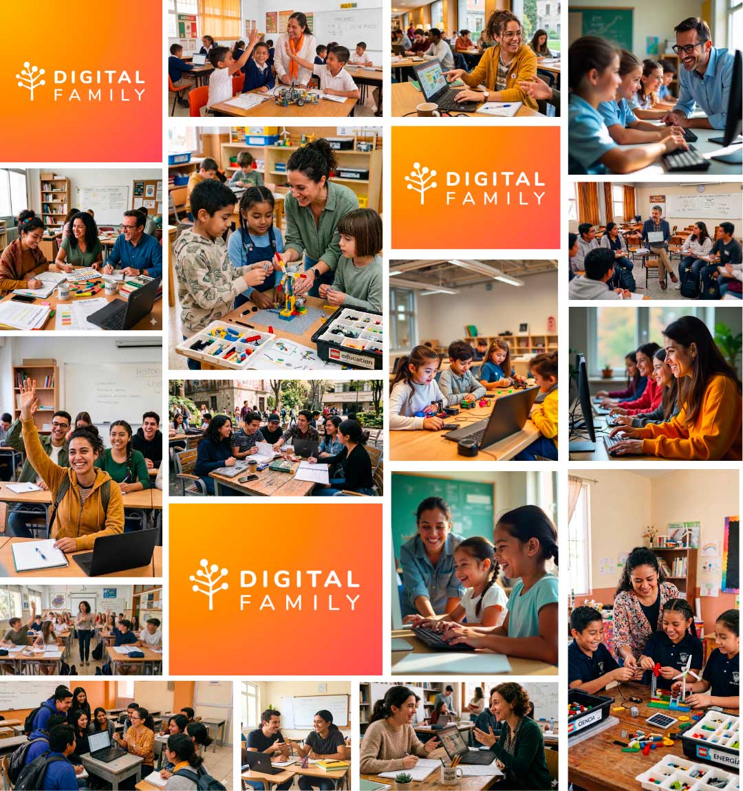 Collage Digital Family